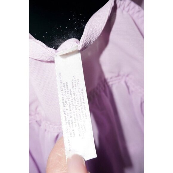 Purple Lace Babydoll Slip Dress - Fairycore Cottagecore Y2K Lingerie - 14/16 - Picture 9 of 13